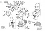 Bosch 3 600 HB9 274 AdvancedRotak 660 Lawnmower 230 V / GB Spare Parts AdvancedRotak660